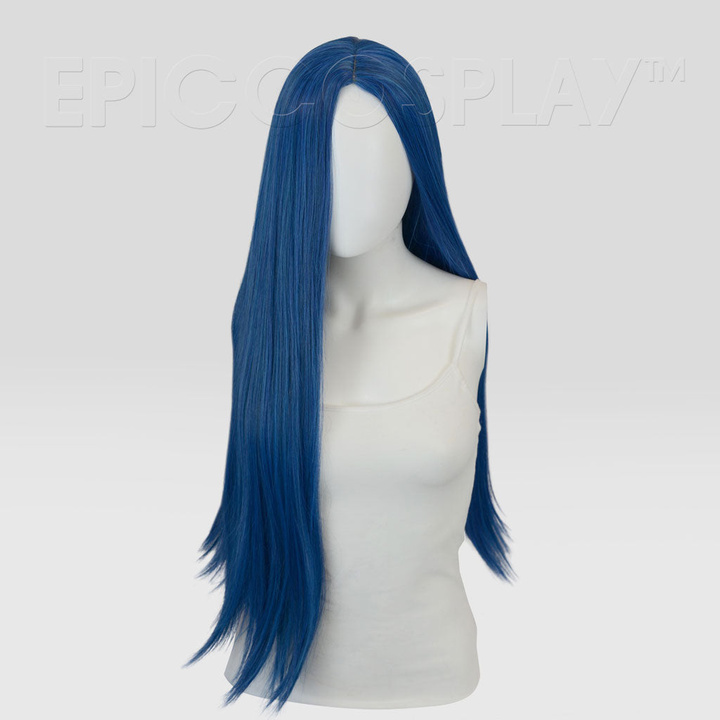 Eros 26 Inch Shadow Blue Multi Part Skin Top Wig 