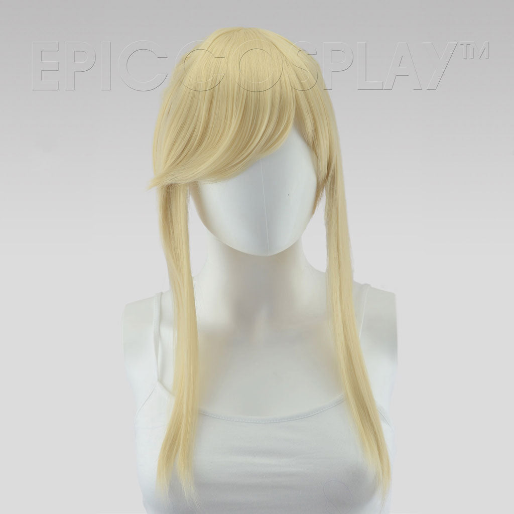 Blonde wig 2025 ponytail bangs