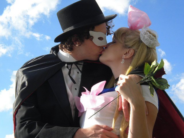 Valentine&#8217;s Day Couples Contest Entry: Kelly &#038; Savannah as Tuxedo Mask &#038; Loli-fied Sailor Moon (Sailor Moon)