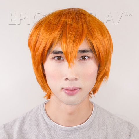 Red/orange popular wig with bangs