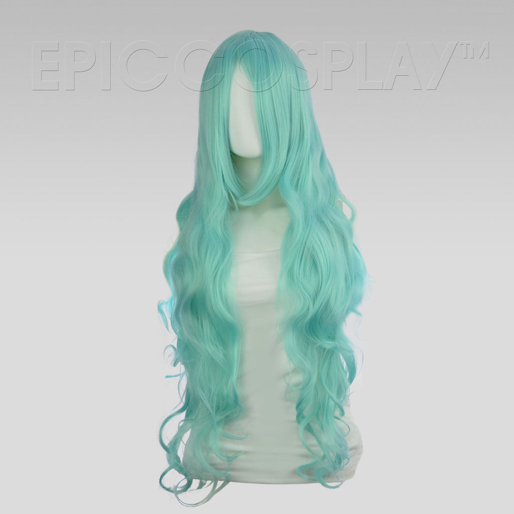 Rhea - Mint Green Wig  Green wig, Mint green hair, High quality hair  extensions