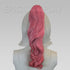 20" Princess Sky Magenta Wavy Curly Ponytail Clipon