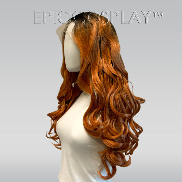 Signature - Cuprum Lace Front Long Curly Wig