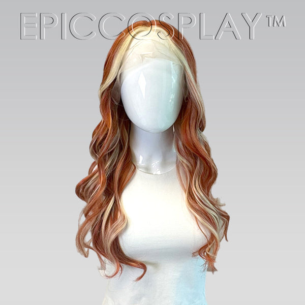 Signature - Red Head w/ Blonde Streaks Curly Wig