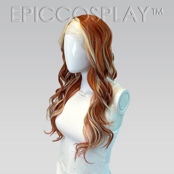 Signature - Red Head w/ Blonde Streaks Curly Wig