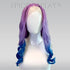 Signature - Pink/Blue Sunset Lace Front Curly Long Wig