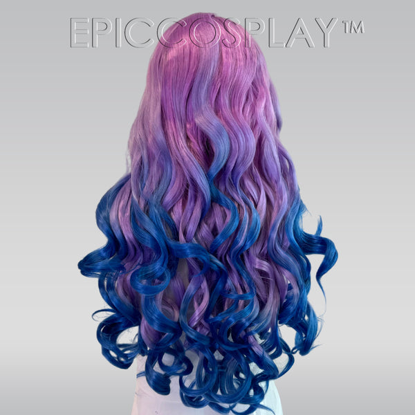 Signature - Pink/Blue Sunset Lace Front Curly Long Wig