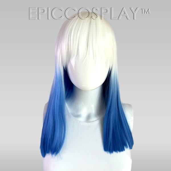 Signature - White/Blue Medium Length Wig