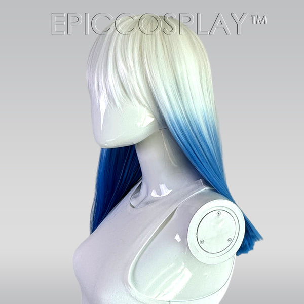 Signature - White/Blue Medium Length Wig