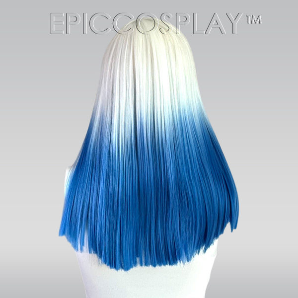 Signature - White/Blue Medium Length Wig