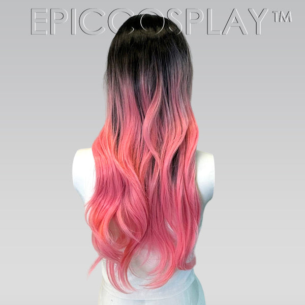 Signature - Black/ Cotton Candy Pink Wavy Wig