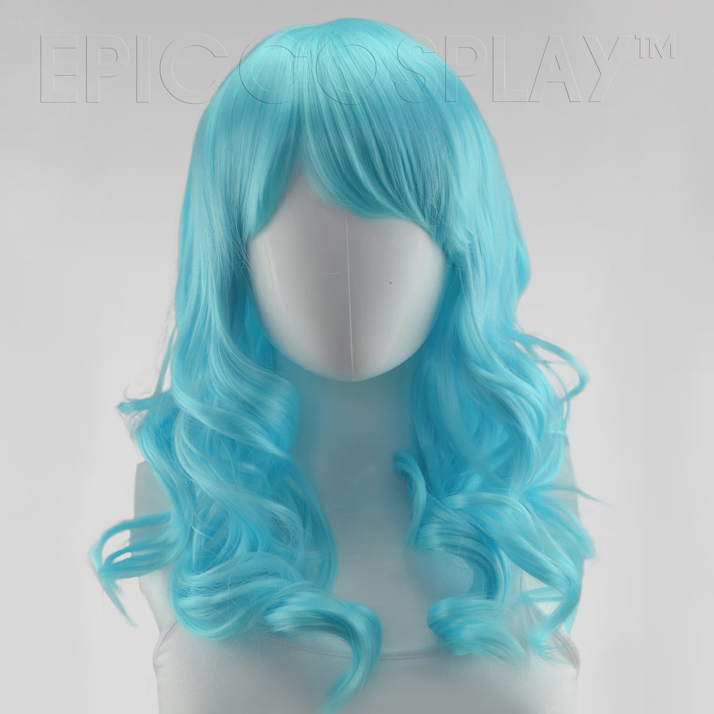 Hestia - 22 inch Anime Blue Curly Cosplay Wig