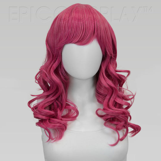 Hestia - 22 inch Sky Magenta Wavy Curly Cosplay Wig