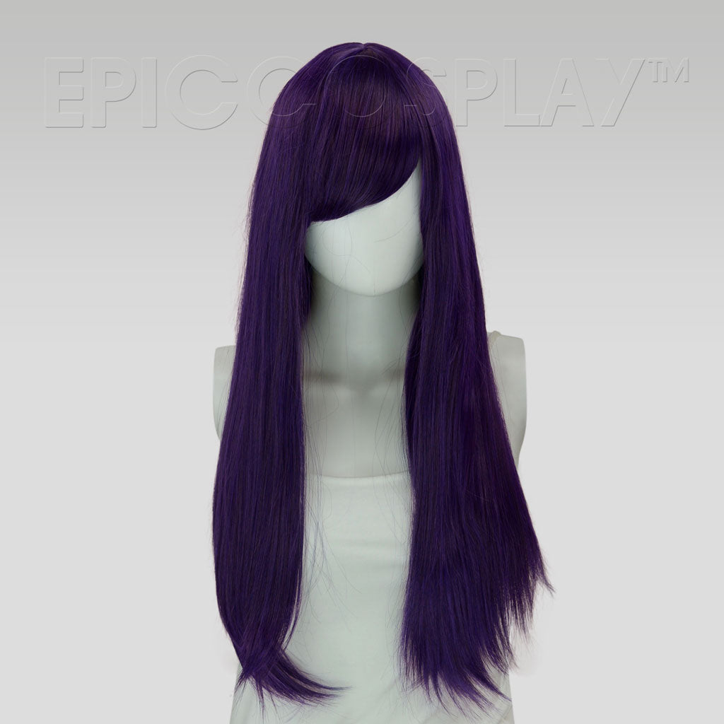 Nyx 28 Inch Purple Black Fusion Long Straight Cosplay Wig 