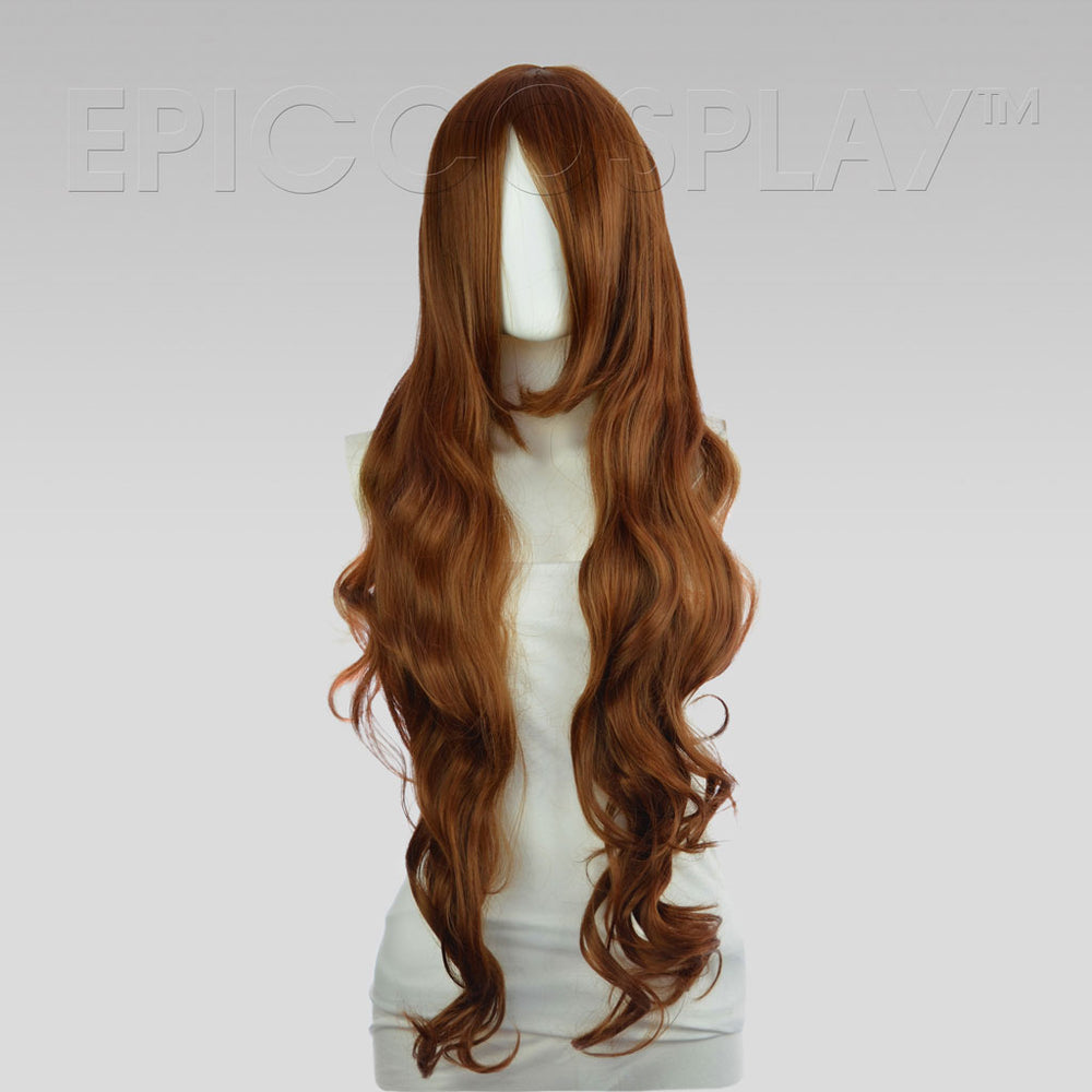 Hera - 40 inch Light Brown Curly Extra Long Cosplay Wig