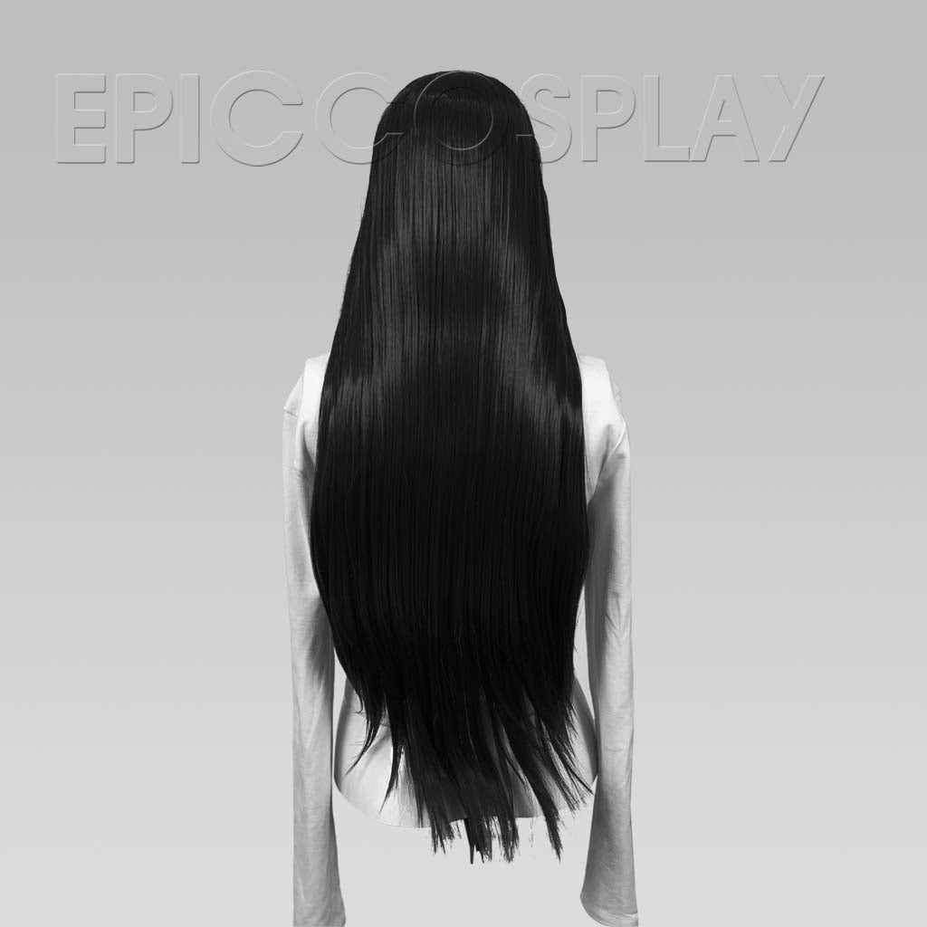 Eros - 26 inch Black Multi Part Skin Top Wig