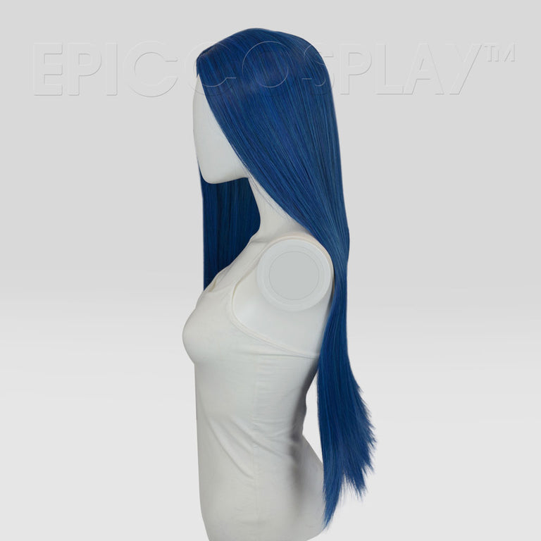 Eros 26 Inch Shadow Blue Multi Part Skin Top Wig 