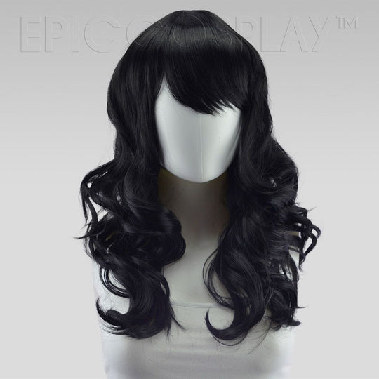 Hestia - 22 inch Black Wavy Curly Cosplay Wig